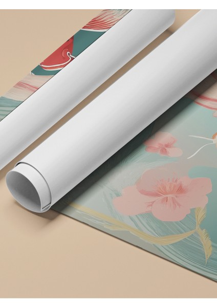 Çerçevesiz Poster, Koi Balıkları Illüstrasyonu, Salon Dekoru Poster No: 112383 fırsatları