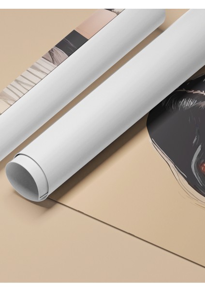 Çerçevesiz Poster, Düşünen Kadın Portre, Salon Dekoru Poster No: 112429 fırsatları