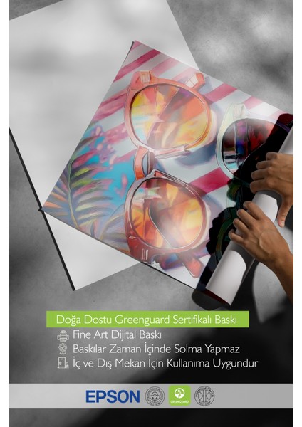 Çerçevesiz Poster, Güneş Gözlüğü Yansımaları – Yaz Havası, Genç Odası Dekoru Poster No: 112903