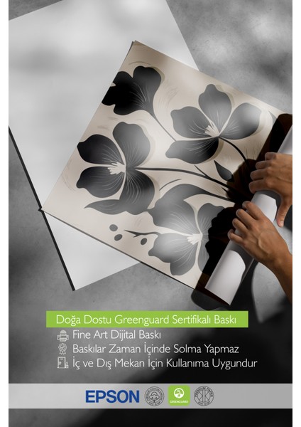 Çerçevesiz Poster, Çiçek Deseni – Modern Sanat, Yatak Odası Dekoru Poster No: 112648