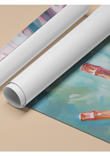 Ahşap Çerçeveli Tablo, Şampanya ve Buz Kovası – Kutlama Teması, Salon Dekoru Poster No: 113044 fırsatları