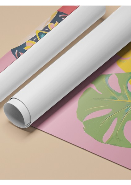 Çerçevesiz Poster, Saksıda Monstera Yaprakları, Salon Dekoru Poster No: 112511 fırsatları