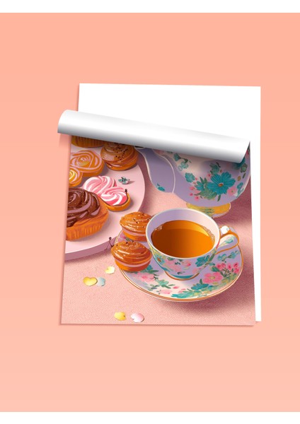 Çerçevesiz Poster, Çay ve Kurabiye – Sıcak Mutfak Dekoru, Mutfak Dekoru Poster No: 113025 fiyatları