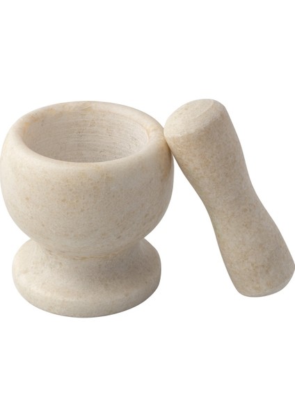 Mithra Life Lüks Doğal Desenli Ayaklı Beyaz Mermer Oyma Havan ve Tokmak MIT1247 fiyatları