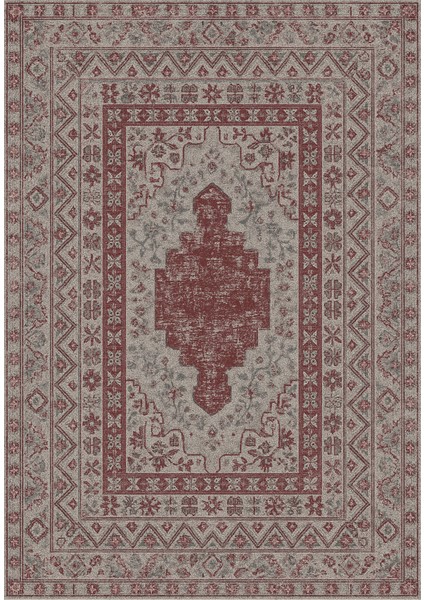 |vintage Etnik Otantik Salon Mutfak Halısı Floral Bordo-Gri|yıkanabilir Halı