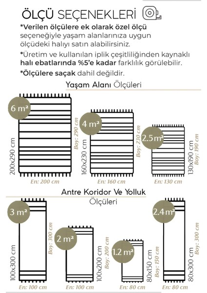 | Vintage Eskitme Tarz Otantik Minimalist Desen Krem-Kahve | Yıkanabilir Halı
