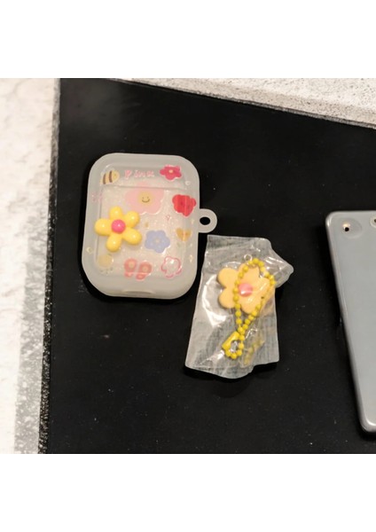 Airpods Kabartmalı Çiçek Desenli Kılıf 1./2. Nesil fiyatları