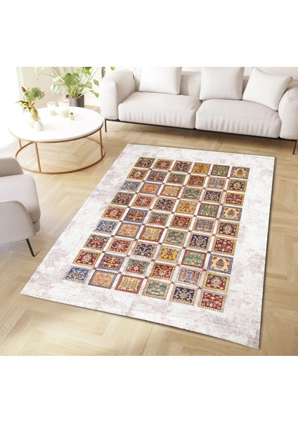 | Vintage Eskitme Tarz Otantik Minimalist Modern Desenli| Yıkanabilir Halı fiyatları