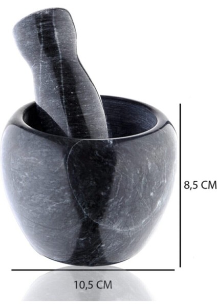 Mithra Life Lüks Doğal Desenli Koyu Gri Mermer Oyma Havan ve Tokmak MIT1251 fiyatları