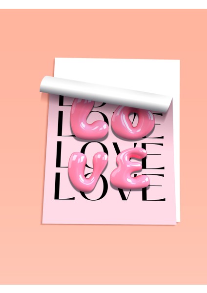 Çerçevesiz Poster, Love Yazısı – Modern Tipografi, Çalışma Odası Dekoru Poster No: 112979 fiyatları