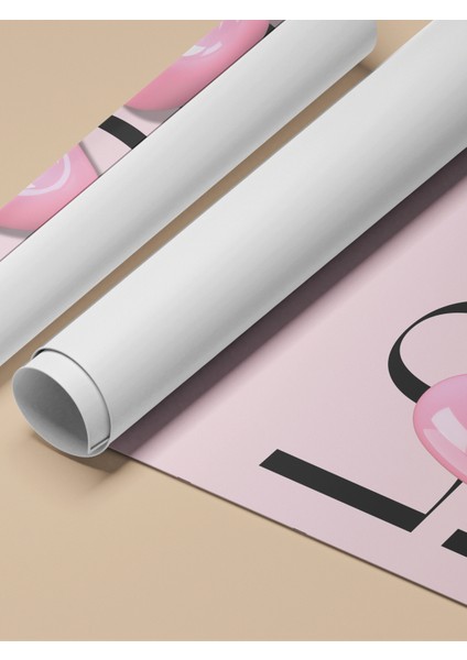 Çerçevesiz Poster, Love Yazısı – Modern Tipografi, Çalışma Odası Dekoru Poster No: 112979 fırsatları