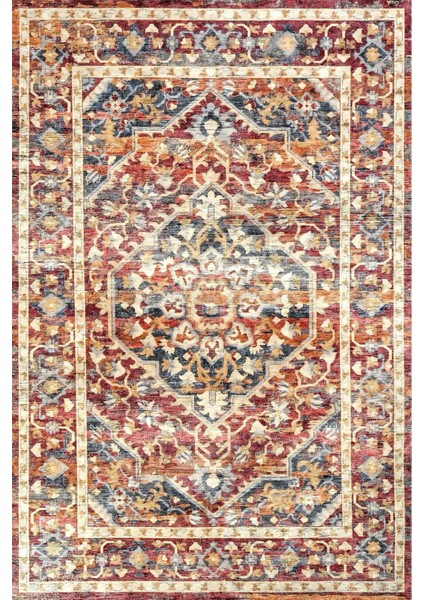 | Vintage Eskitme Tarz Otantik Minimalist Modern Desenli | Yıkanabilir Halı