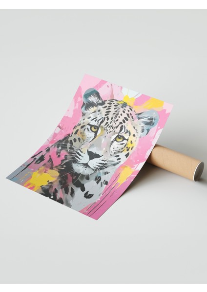 Çerçevesiz Poster, Beyaz Kaplan – Modern Sanat, Genç Odası Dekoru Poster No: 112921 modelleri