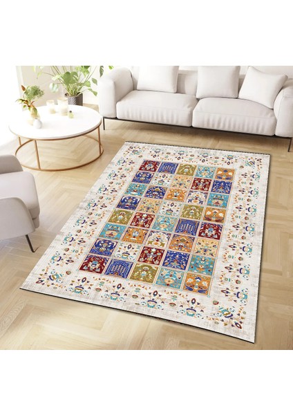 | Vintage Eskitme Tarz Otantik Minimalist Modern Desenli| Yıkanabilir Halı fiyatları