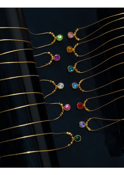 Günlük Kombinlerinize Işık Katacak Şık Kolye. 11 Renk Seçeneğiyle, Hediye Için Ideal, Altın Kaplama