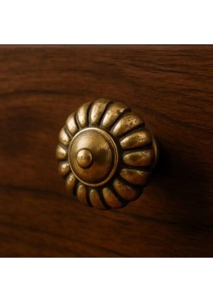 Doğal Taş Kulp Sarı Renk 40MM (Kv Ck 152)