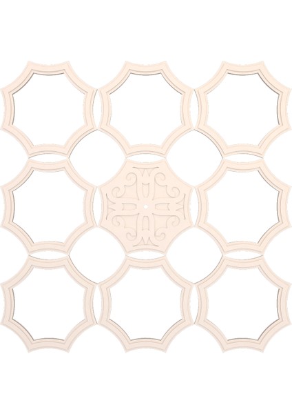 Lamba Tavan Göbeği MODÜLER-8GEN-EĞRI-54-9-PARÇA-56CM