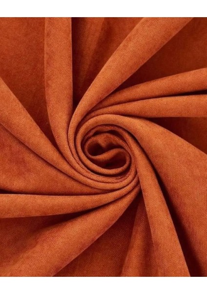 Taç Narden Kiremit Sade Soft Fon Perde 1x3 Sık Pile fırsatları