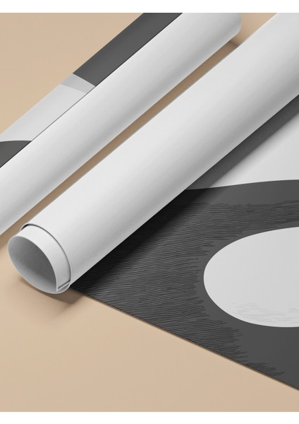 Çerçevesiz Poster, Siyah Beyaz Soyut Formlar, Ofis Dekoru Poster No: 112780 fırsatları