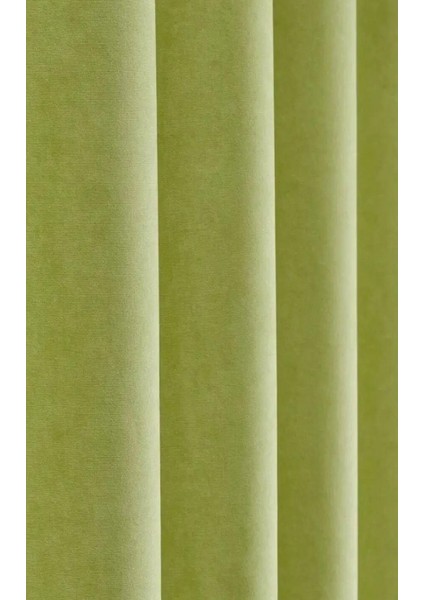 Taç Narden Açık Yeşil Sade Soft Fon Perde 1x3 Sık Pile fiyatları