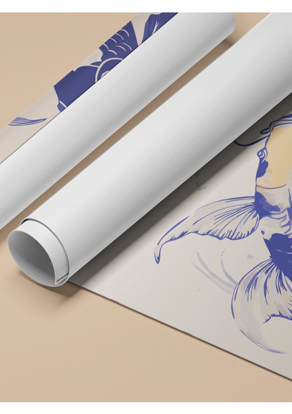 Çerçevesiz Poster, Yin Yang Koi Balıkları, Salon Dekoru Poster No: 112504 fırsatları