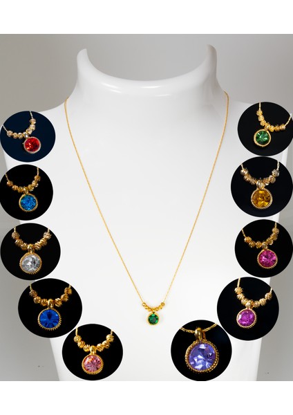 Günlük Kombinlerinize Işık Katacak Şık Kolye. 11 Renk Seçeneğiyle, Hediye Için Ideal, Altın Kaplama modelleri