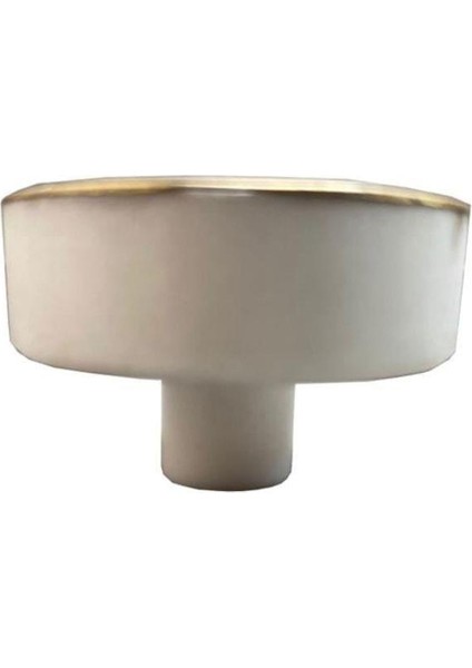 Doğal Taş Kulp Beyaz/mat Sarı 38MM (Kv Ck 101W) modelleri