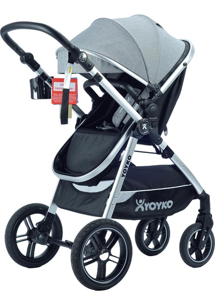 Luxury I-Size Travel Sistem Bebek Arabası 3 In 1 Gri Silver indirimleri