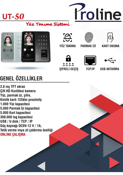 Yüz Tanıma Parmakizi Kart ve Şifreli Cihaz Pdks Program Kurulum Dahil fiyatları