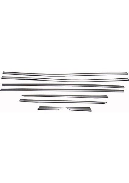 Peugeot 3008 Uyumlu Cam Çıtası 8 Parça 2016 ve Üzeri Paslanmaz Krom