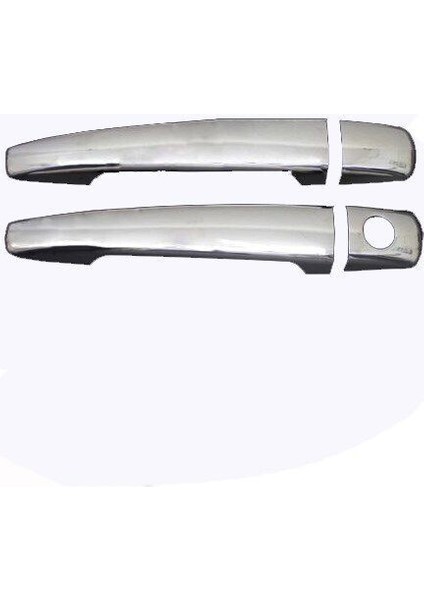 Peugeot 207 Hb/sw Uyumlu Kapı Kolu 2 Parça 2006-2012 Paslanmaz Krom