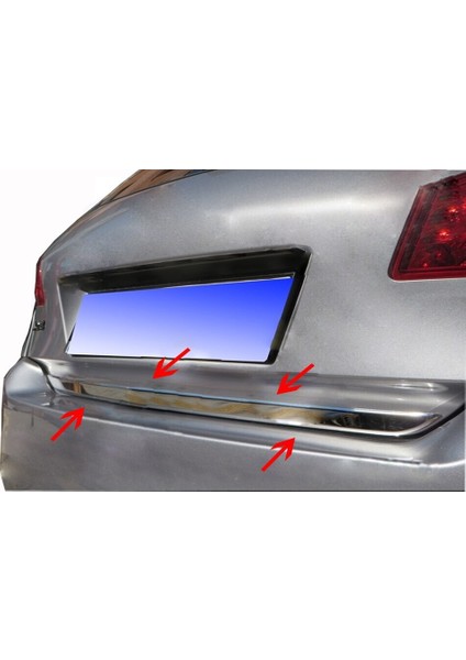 Peugeot 307 Hb/sw Uyumlu Bagaj Alt Çıtası 4 Parça 2001-2008 Paslanmaz Krom fiyatları