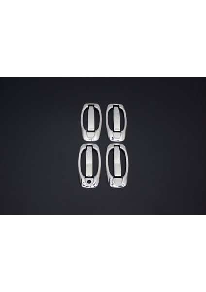 Peugeot Bipper Uyumlu Kapı Kolu 4 Kapı 8 Parça Set 2008 ve Üzeri Paslanmaz Krom