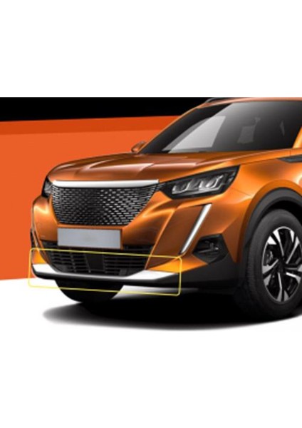 Peugeot 2008 Uyumlu Ön Tampon Alt Çıtası 2019 ve Üzeri Paslanmaz Krom fiyatları