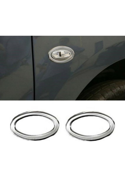 Peugeot 206 Hb/sd/sw Uyumlu Sinyal Çerçevesi 2 Parça 1998-2012 Paslanmaz Krom fiyatları