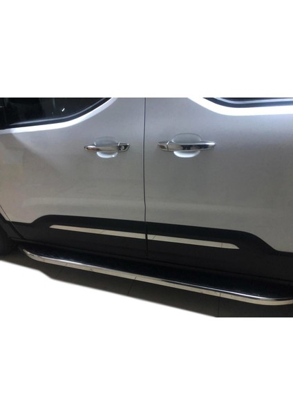 Peugeot Rifter Uyumlu Yan Kapı Çıtası 4 Parça 2019 ve Üzeri Paslanmaz Krom fiyatları