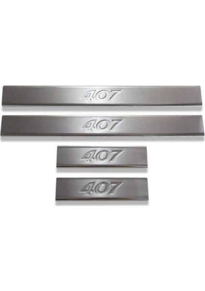 Peugeot 407 Sd/sw Uyumlu Kapı Eşiği 4 Parça 2004-2010 Paslanmaz Krom