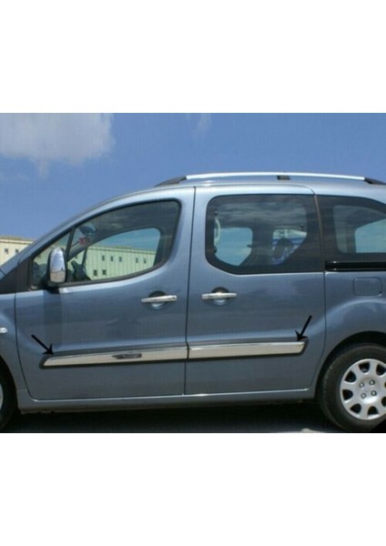 Peugeot Partner Tepee Uyumlu Yan Kapı Çıtası 4 Parça 2008-2018 Paslanmaz Krom fiyatları