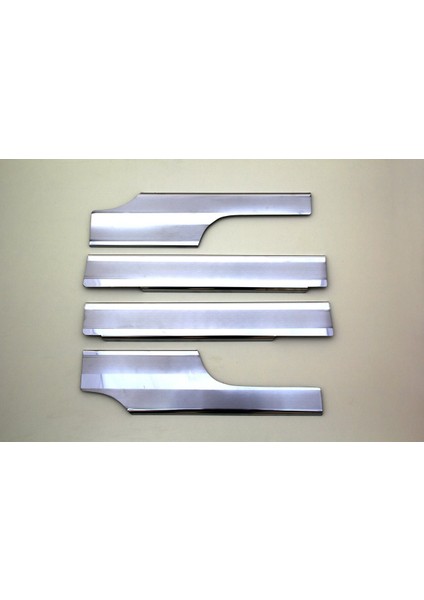 Peugeot Bipper Uyumlu Iç Kapı Eşiği 4 Parça 2008 ve Üzeri Paslanmaz Krom