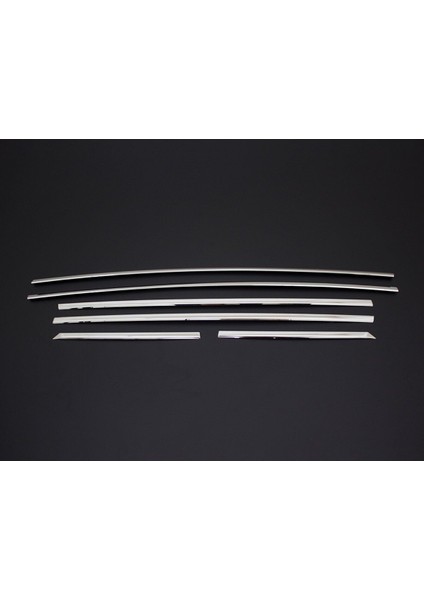 Peugeot 2008 Uyumlu Cam Çıtası 6 Parça 2019 ve Üzeri Paslanmaz Krom