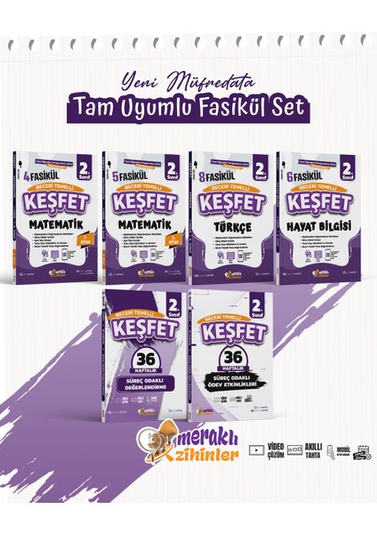 2. Sınıf Keşfet Beceri Temelli Fasikül Eğitim Seti 2025-2026 (Yeni Müfredat)