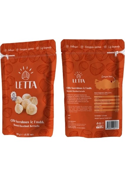 Çifte Kavrulmuş Giresun Fındığı 100 gr 4'lüpaket