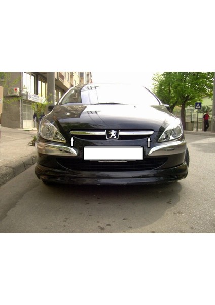 Peugeot 307 Hb/sw Uyumlu Ön Panjur 2 Parça 2001-2005 Paslanmaz Krom fiyatları