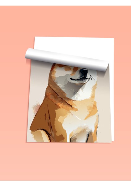 Çerçevesiz Poster, Shiba Inu Köpek Portre, Genç Odası Dekoru Poster No: 112432 fiyatları