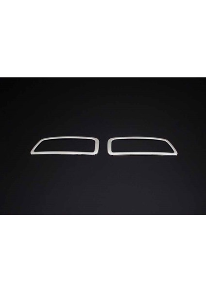 Peugeot 3008 Uyumlu Egsoz Çerçeve 2 Parça 2016 ve Üzeri Paslanmaz Krom