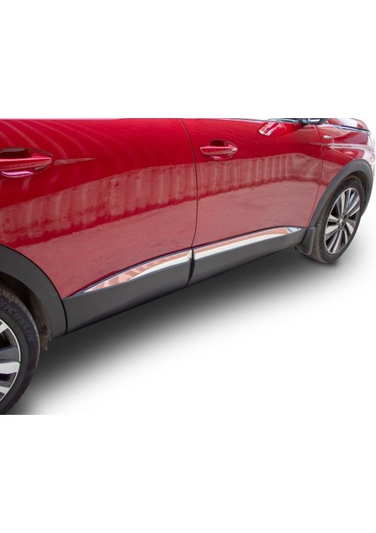 Peugeot 3008 Uyumlu Yan Kapı Çıtası 4 Parça 2016 ve Üzeri Paslanmaz Krom fiyatları