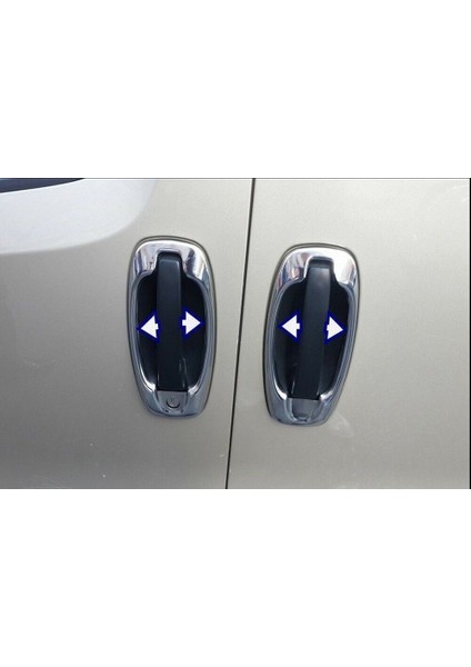 Peugeot Bipper Uyumlu Kapı Kolu Çerçevesi 4 Parça 2008 ve Üzeri Paslanmaz Krom fiyatları