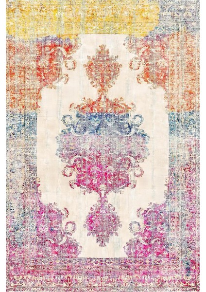 | Vintage Eskitme Tarz Otantik Minimalist Modern Desenli| Yıkanabilir Halı