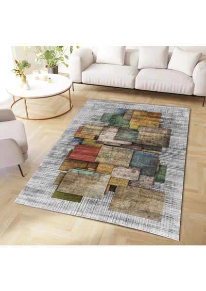 | Vintage Eskitme Tarz Otantik Minimalist Modern Desenli | Yıkanabilir Halı fiyatları
