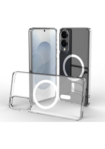 Galaxy S25 Edge Kılıf Kamera Korumalı M-Safe Sert Pc Mnc Porto Kapak - Şeffaf indirimleri